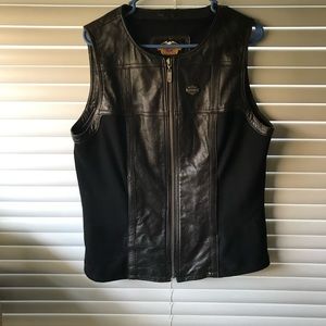 Harley Davidson leather vest women’s XL